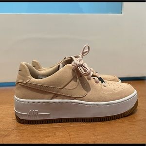 Baby pink/beige Air Force 1’s